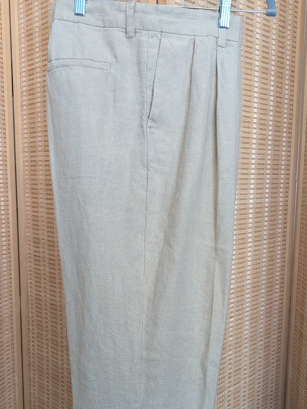 Banana Republic Beige Men's 100% Linen Dress Trousers